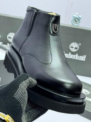 Premium Timberland black leather Chelsea boots