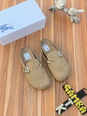 Men’s premium Burberry Suede Urchin Clogs