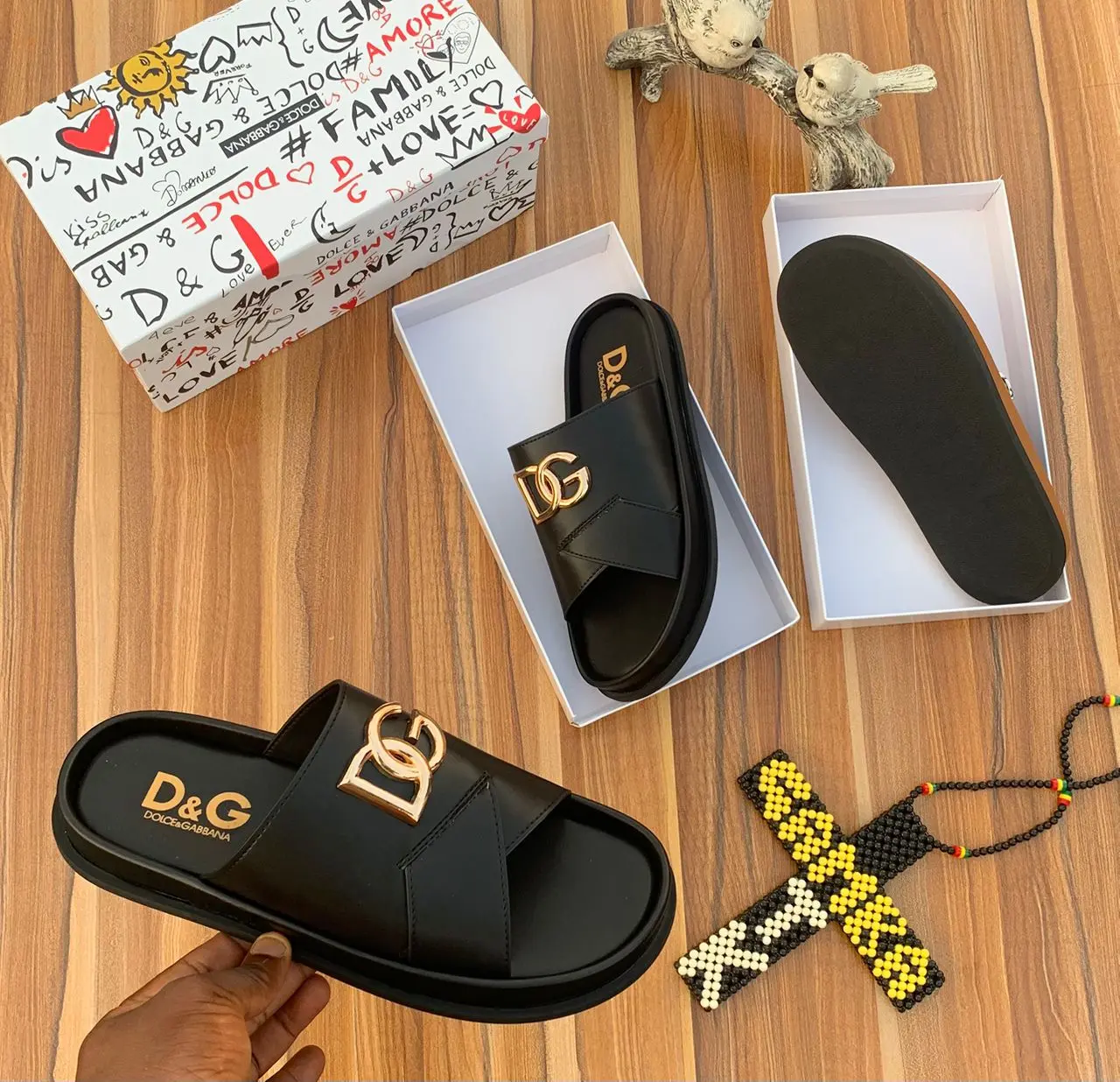 Dolce & Gabbana™ Logo-Embellished Slide Sandal Dolce & Gabbana™ Logo-Embellished Slide Sandal