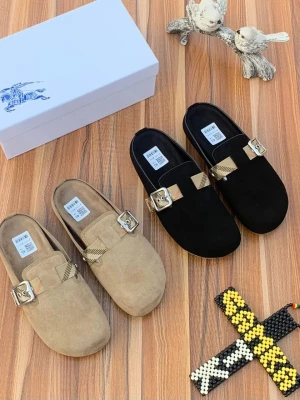 Men’s premium Burberry Suede Urchin Clogs