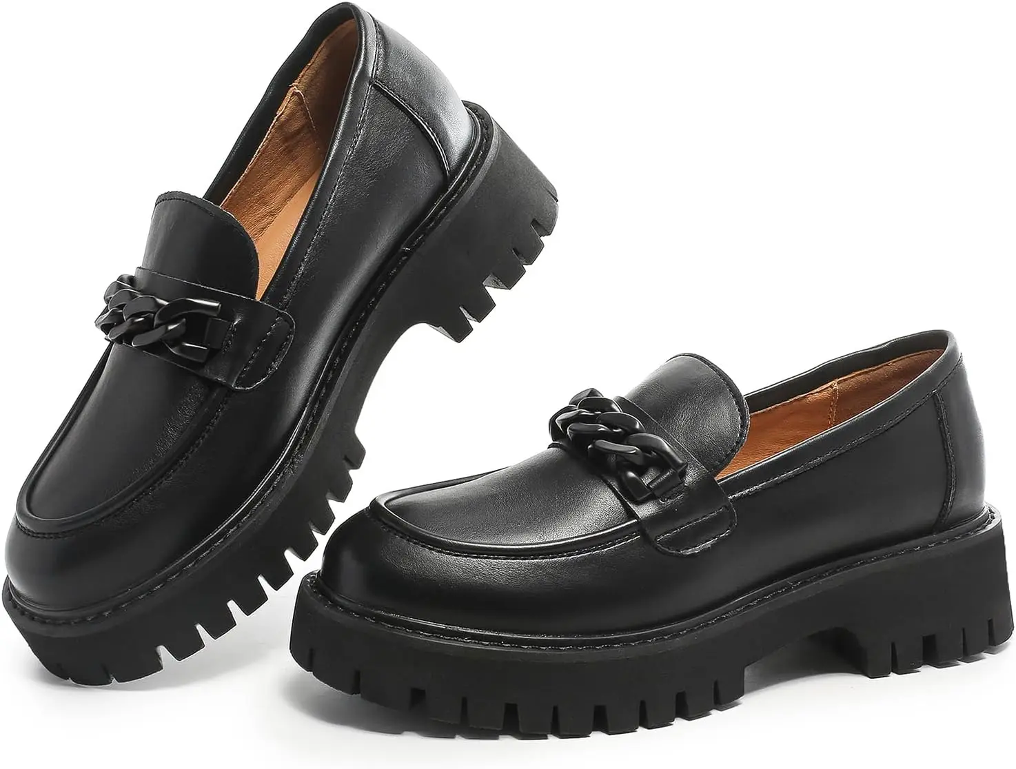 Naked Wolfe™ Chain-Link Platform Loafer black Naked Wolfe chain-link platform loafers