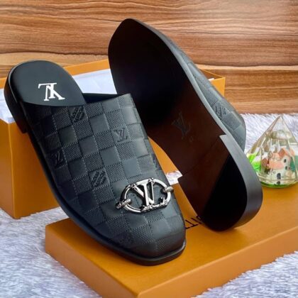 Louis Vuitton™ Damier Graphite Slide Louis Vuitton Damier Graphite slide sandals