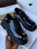 patent leather Bottega Veneta platform oxfords