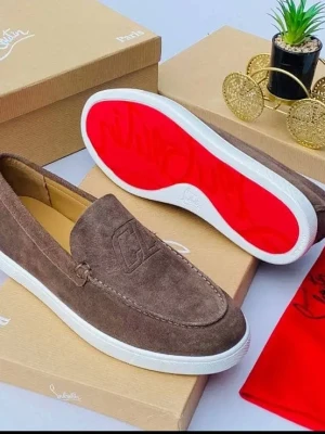 Christian Louboutin suede loafer
