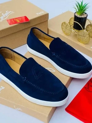 Christian Louboutin suede loafer