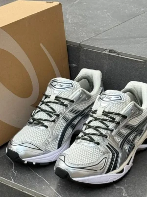 Premium ASICS Gel-Kayano 14 "Silver" sneaker in white