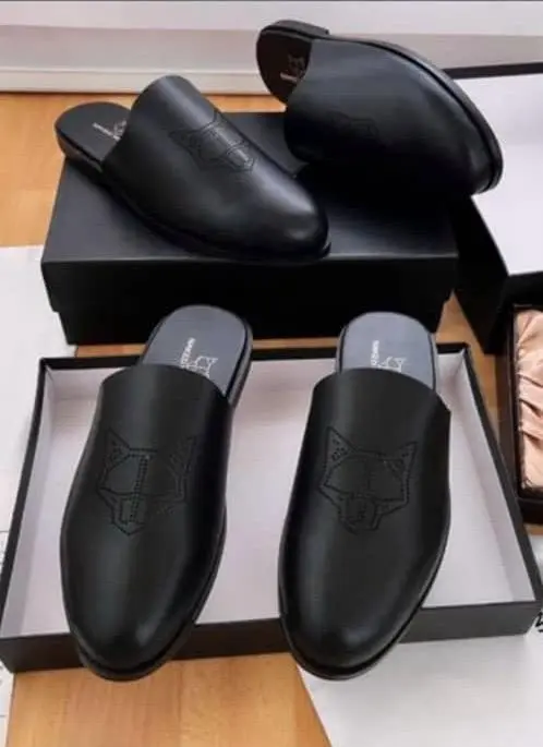 Kemai™ Fox Head Embossed Slide Sandal Kemai fox head embossed slide sandals