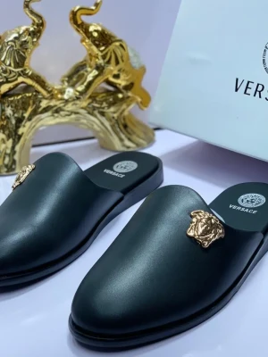 Versace™ Medusa Head Slide Sandal (