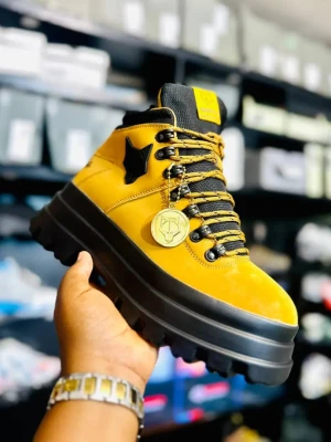 Luxury black suede Timberland 6-inch premium boot with a sleek upper