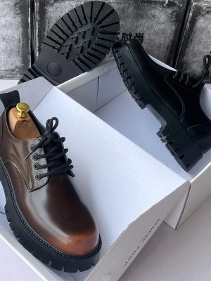 Authentic Zadig & Voltaire chunky derby in black with verified full-grain leather and reinforced sole - Swingdot Luxe Original Zadig Voltaire executive shoe showcasing precise stitching and branded packaging - 100% genuine Nigeria Zadig & Voltaire derby with signature sole pattern and matching SKU - Swingdot Luxe verified footwear