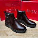Dark brown leather men's Chelsea boots with side buckle strap and zipper - luxury ankle boots with durable rubber sole