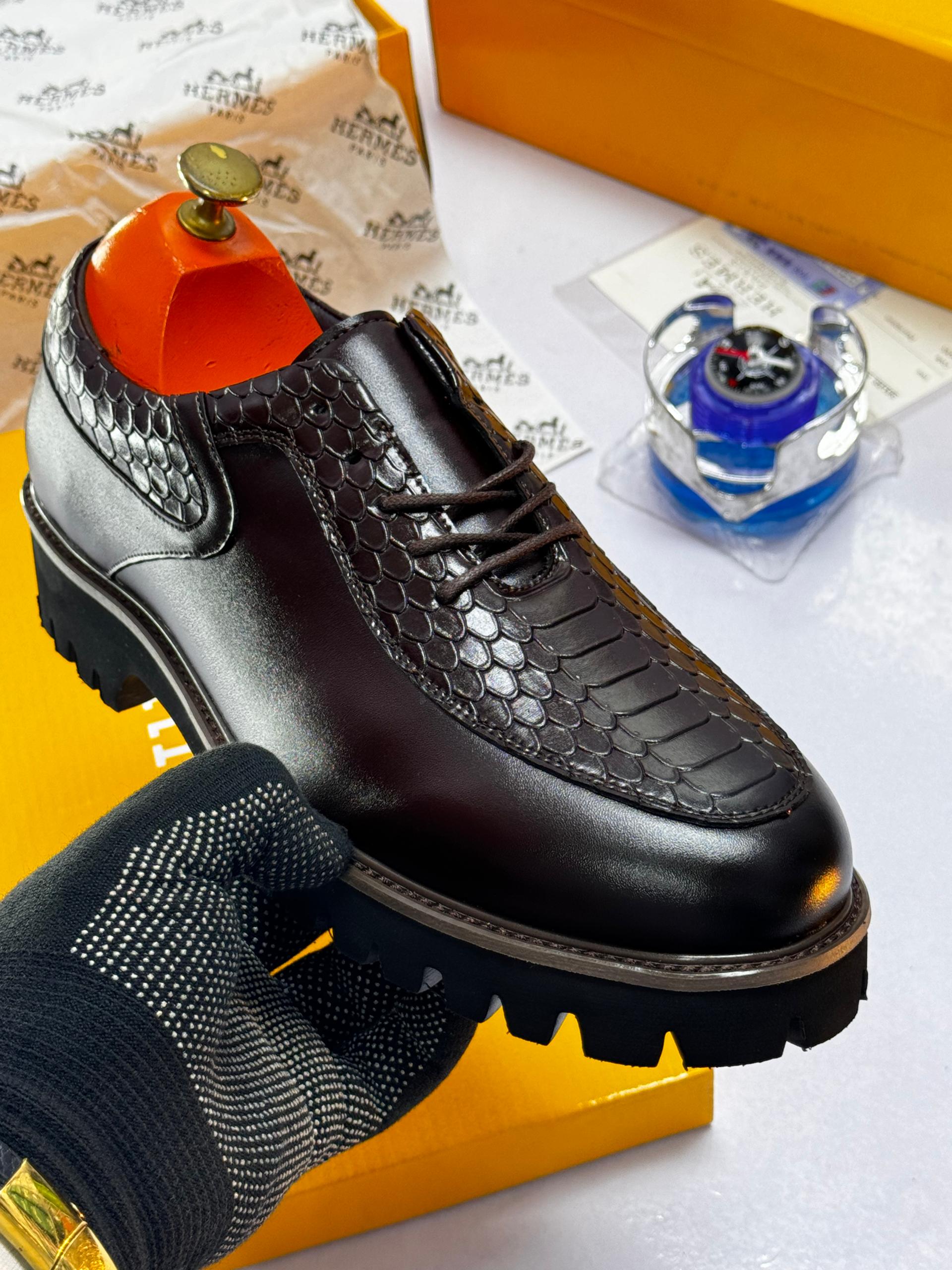 Premium Hermès leather shoes Premium Hermès leather shoes - Image 3