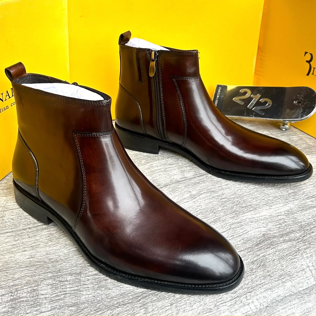 3illionaire burnished leather Chelsea boots 3illionaire burnished leather Chelsea boots - Image 3