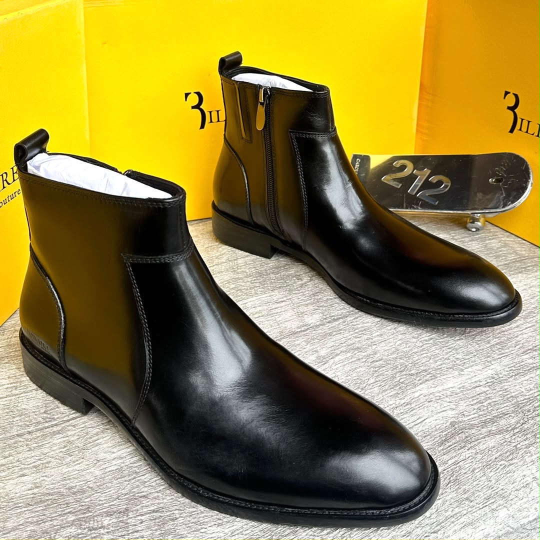 3illionaire burnished leather Chelsea boots 3illionaire burnished leather Chelsea boots - Image 4