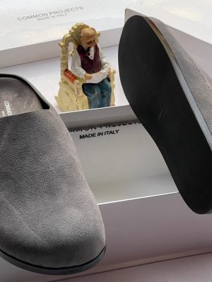Common Projects men's suede slip-on mule slides