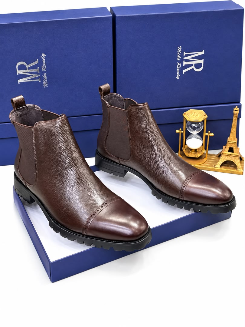 Mike Randy dark brown leather Chelsea boots Mike Randy dark brown leather Chelsea boots - Image 3